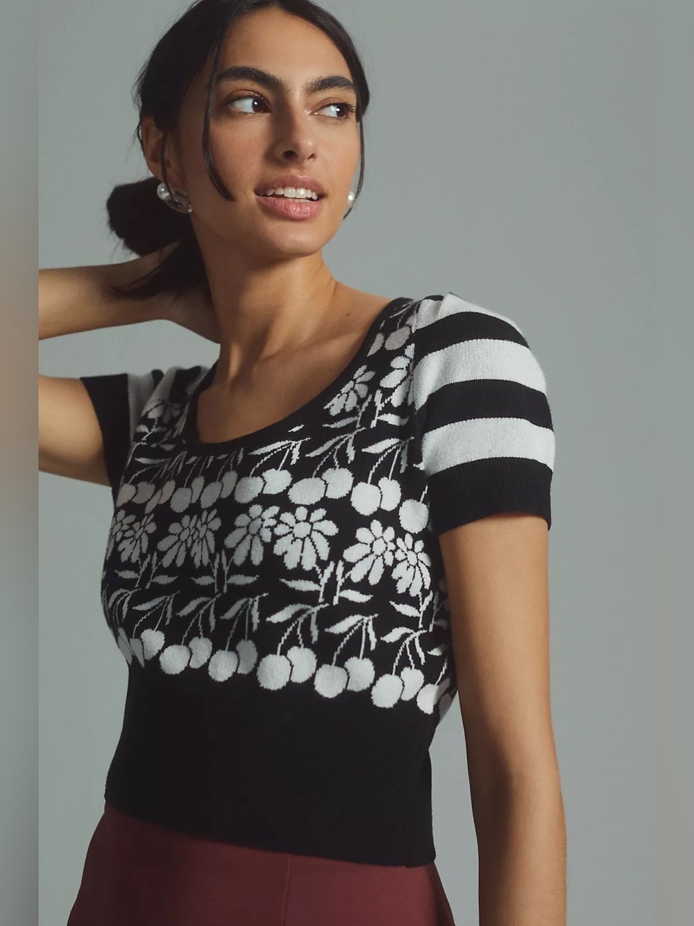 Maeve by Anthropologie Trixie Sweater Blouse Top NWT
